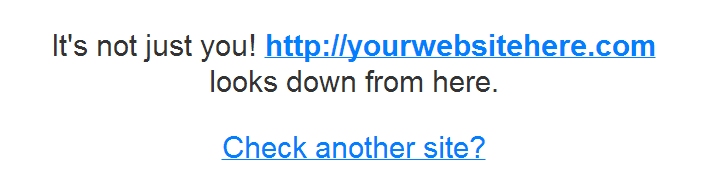Is your website down?